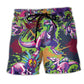 Playful Dinosaur Beach Shorts For Resort Days And Relaxed Holiday Style