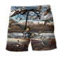 Canada Geese Animal Beach Shorts For Seaside Travel And Flexible Everyday Wear