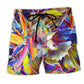 Beautiful Fish Minimal Beach Shorts Design View For Comfortable Resort And Beach Styling