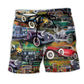 Classic Car Beach Shorts For Outdoor Adventures And Weekend Casual Style