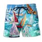 Sail Raise The Sails Wind Beach Shorts Design Detail For Coastal Escapes And Daily Wear