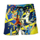 Cricket Play Colorful Beach Shorts For Summer Vacation And Coastal Travel