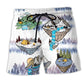 Cute Turtle Shark Camping Beach Shorts For Outdoor Adventures And Distinctive Seasonal Style