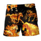 Fire Horse Dark Beach Shorts For Outdoor Adventures And Warm Weather Wardrobe