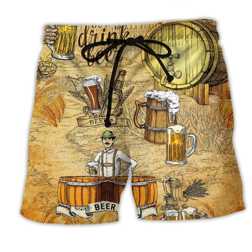 Craft Beer Beach Shorts For Summer Vacations And Relaxed Holiday Style
