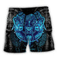Viking King Blue Beach Shorts For Bold Resort Days, Coastal Travel, And Casual Wear