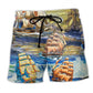 Sailing Wind Nautical Beach Shorts For Resort Getaways And Thoughtful Gift Giving