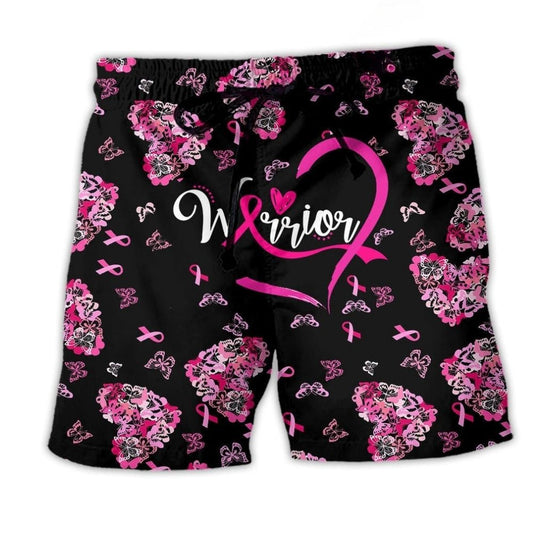 Breast Cancer Warrior Beach Shorts For Coastal Adventures And Warm Weather Wardrobe
