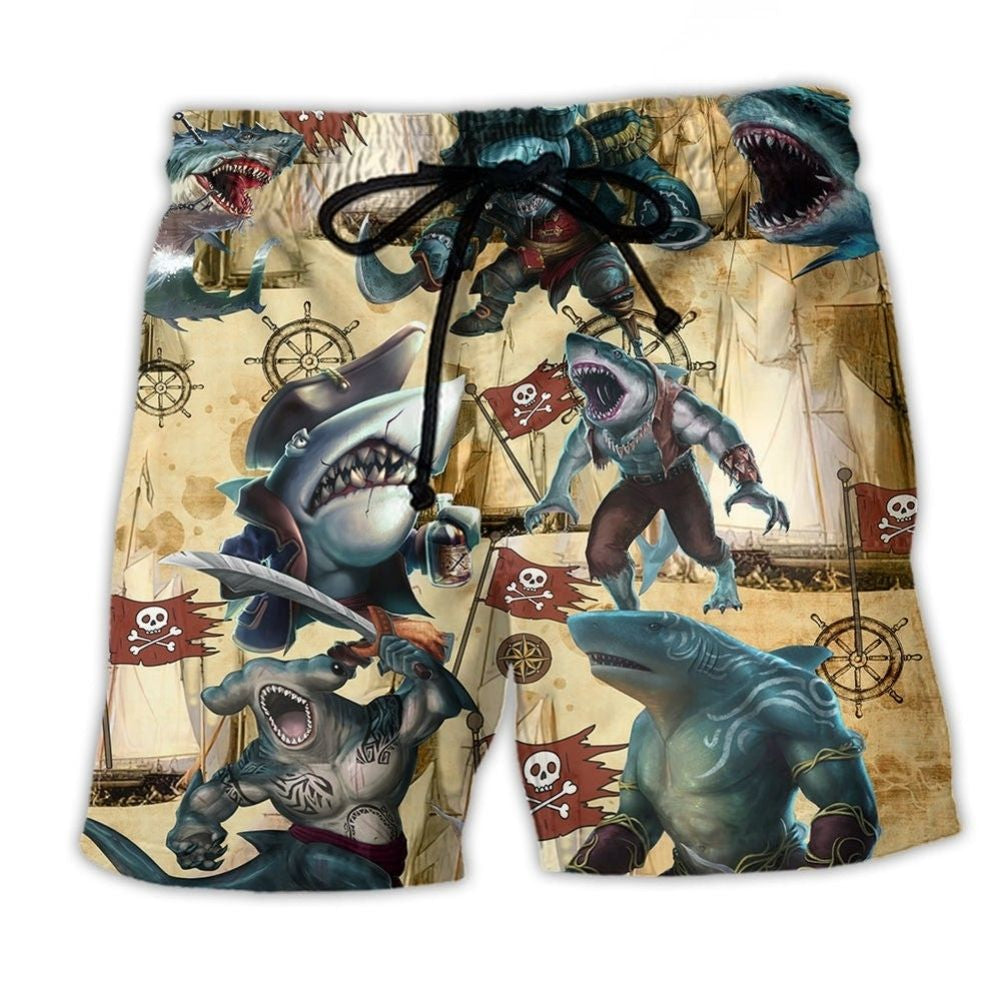 Shark Jawsome Ocean Beach Shorts For Sunny Day Getaways And Relaxed Holiday Style