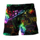 Cat Light Music Beach Shorts For Casual Day Trips And Memorable Gift Ideas