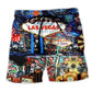 Las Vegas Mix Beach Shorts For Beach Days And Relaxed Casual Style