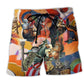 Music Band Cat Beach Shorts For Outdoor Adventures And Laid Back Daily Wear