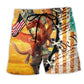 Dragon American Flag Beach Shorts Print Detail For Casual Warm Weather Outfits