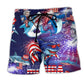 Patriotic Shark America Beach Shorts For Warm Weather Outings And Laid Back Daily Wear