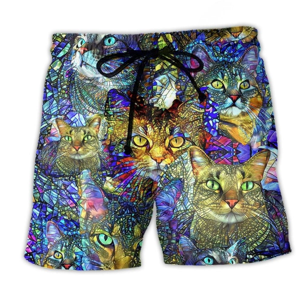 Tabby Cat Beach Shorts For Beach Days And Bright Summer Outfits
