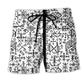 Viking Victory Black White Beach Shorts For Summer Vacations And Warm Weather Wardrobe