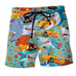 Shark Thanksgiving Holiday Beach Shorts For Tropical Holidays And Weekend Casual Style