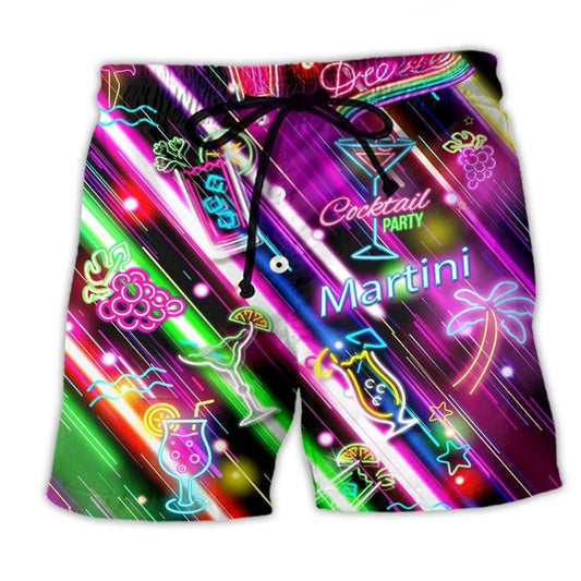 Cocktail Party Hour Beach Shorts For Island Escapes And Lightweight Summer Style