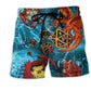 Dragon Lover Colors Beach Shorts Pattern View For Weekend Trips And Outdoor Activities