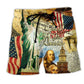 We The People Colorful Patriot Beach Shorts Design Detail For Weekend Getaways And Beach Days