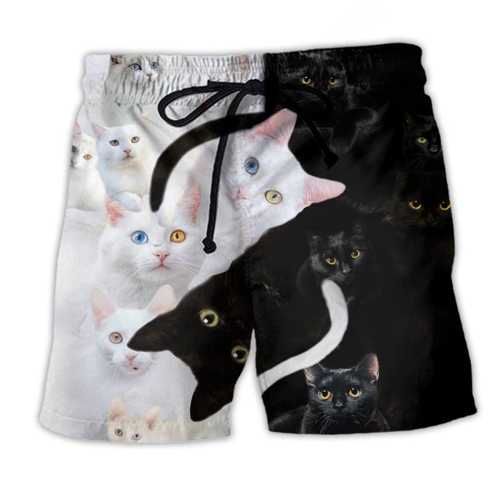 Cat Are Better Than Anything Beach Shorts Pattern View For Wildlife Fans And Beach Days