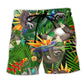 Sloth Tropical Summer Beach Shorts For Tropical Holidays And Easygoing Coastal Style