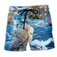 Sailing Far Fly Nautical Inspiration Beach Shorts For Coastal Road Trips And Laid Back Daily Wear