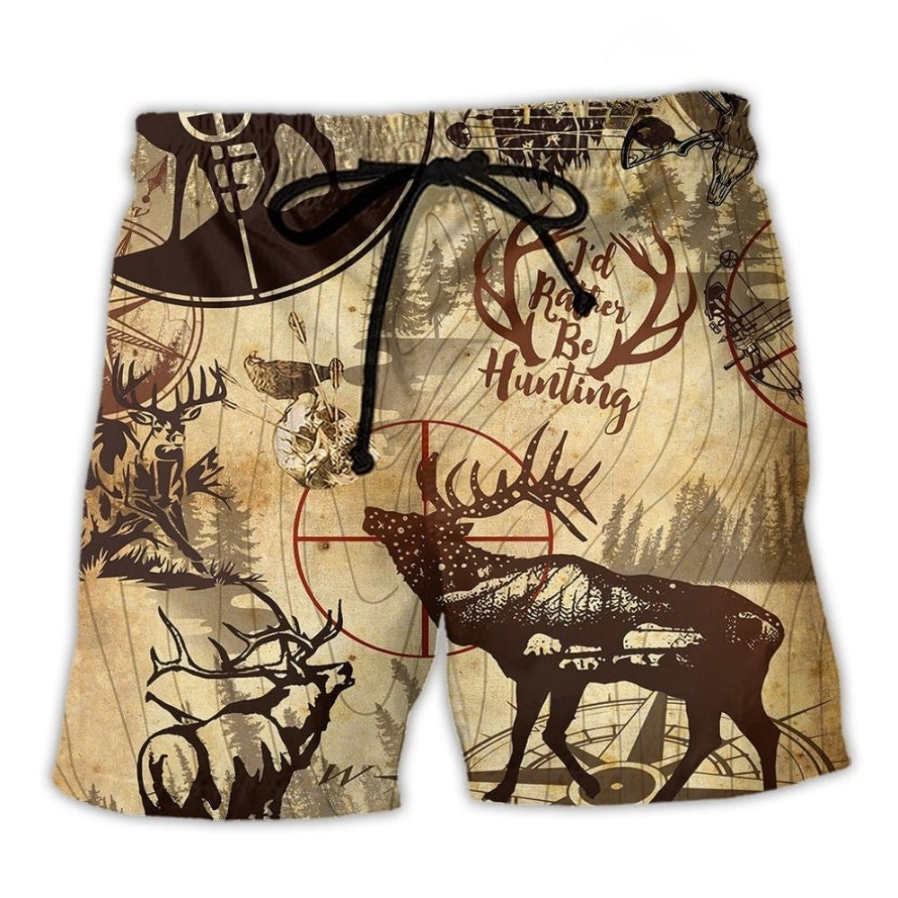 Outdoor Deer Hunting Beach Shorts For Coastal Road Trips And Flexible Everyday Wear