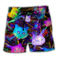 Cat Space Evolution Beach Shorts For Outdoor Adventures And Comfortable Resort Style