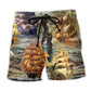 Sail Away Adventure Journey Beach Shorts For Summer Vacation And Coastal Travel