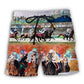 Horse Racing Wild Power Beach Shorts Print Detail For Beach Activities And Vacation Wear