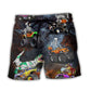 Halloween Skeleton Dinosaur Monster Truck Beach Shorts For Resort Getaways And Everyday Comfort