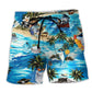 Pirate Shark Bar Ocean Beach Shorts For Seaside Travel And Everyday Comfort