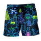 Chemistry Mystical Science Fun Beach Shorts Artwork Detail For Mythic Inspired Gift Giving