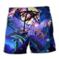 Dragon Galaxy Fantasy Beach Shorts For Summer Vacations And Distinctive Seasonal Style
