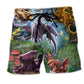 Dragon Fly Beach Shorts Pattern View For Weekend Trips And Outdoor Activities