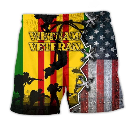 Vietnam Veteran Pride Beach Shorts For Coastal Adventures And Easy Warm Weather Wear