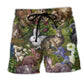 Rabbit Garden Floral Nature Beach Shorts For Relaxed Shoreline Days And Memorable Gift Ideas