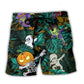 Halloween Dabbing Skeleton Zombie Beach Shorts For Coastal Adventures And Weekend Casual Style