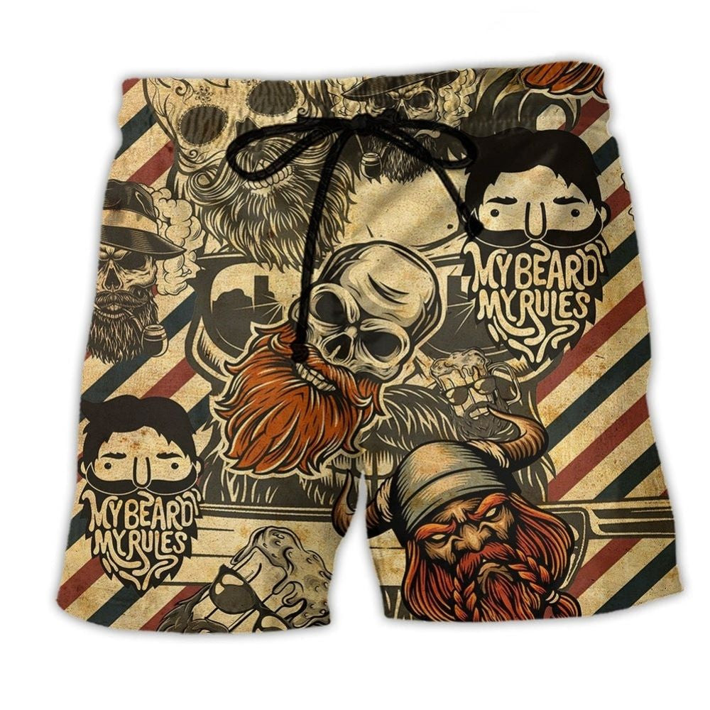 Viking Skull Warrior Life Beach Shorts For Coastal Adventures And Relaxed Summer Wear