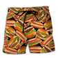 Life Is Better With Burgers Food Beach Shorts For Warm Weather Travel And Everyday Comfort