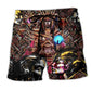 Africa Is Born In US Cool Beach Shorts Pattern View For Coastal Holidays And Casual Activities