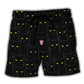 Black Cat Portrait Beach Shorts For Tropical Holidays And Relaxed Casual Style