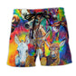 Donkey Colorful Smile Beach Shorts For Outdoor Adventures And Vacation Ready Style