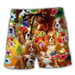 Cavalier Spaniel Dog Motivation Beach Shorts For Resort Days And Warm Weather Wardrobe