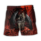 Halloween Skull Dark Blood Night Beach Shorts For Seaside Travel And Leisure And Relaxation