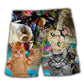 Galaxy Cat Beach Shorts For Oceanfront Weekends And Relaxed Holiday Style