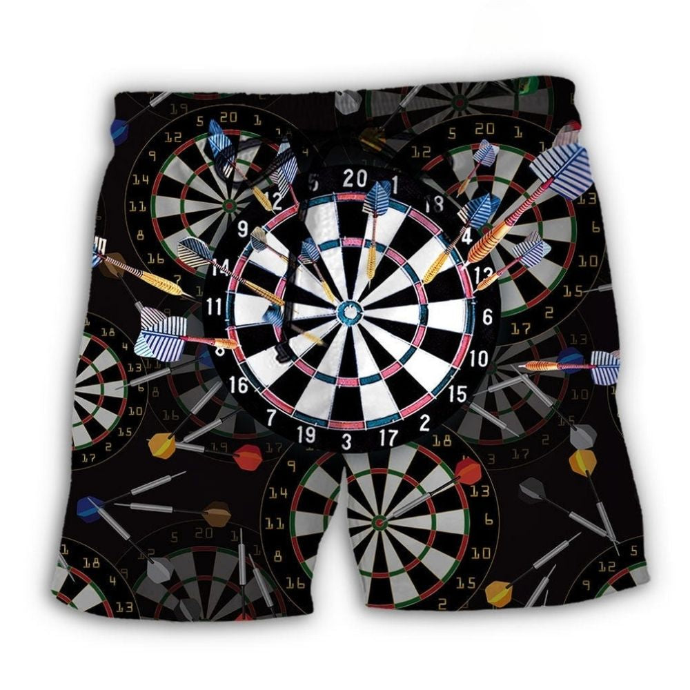 Without Darts I'm Doing Nothing Quote Beach Shorts For Resort Travel And Thoughtful Summer Gifting