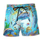 Dolphin Ocean Life Cool Beach Shorts Print View For Coastal Escapes And Casual Outings