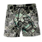 Dark Skull Money Beach Shorts For Coastal Road Trips And Thoughtful Gift Giving